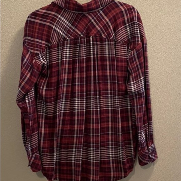 Jessica Simpson Nursing Plaid Long Sleeve Shirt | S | NWOT - Picture 2 of 5